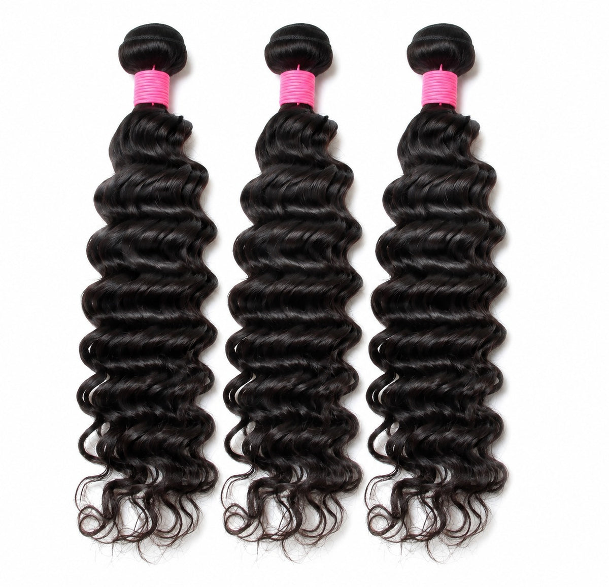 Deep Wave Bundle Deal — 18", 20", 22" + 20" 5x5 Closure